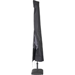Afdekhoes / beschermhoes zwart voor parasols met een diameter van 4 m inclusief stok - Parasolhoezen