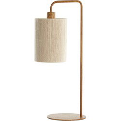 Light & Living - tafellamp - Donio - beige naturel - katoen metaal - bureaulamp - E27 - 1885643