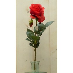Künstliche Rose auf Stecker groß rot - Warentuin Mix