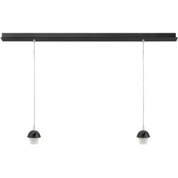 Highlight - Balk - Hanglamp - E27 - 40 x 40  x  125cm - Zwart