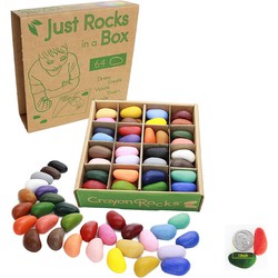 Crayon Rocks Crayon Rocks waskrijtjes Just Rocks in a Box - 2 x 32 kleuren