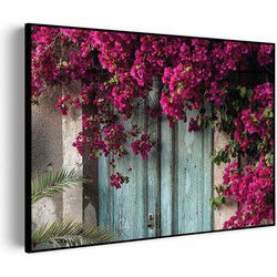 Muurwerken Akoestisch Schilderij - Roze deuren - Geluidsdempend Wandpaneel - Wanddecoratie - Geluidsisolatie - PRO (AW 0.90) L (100x72)