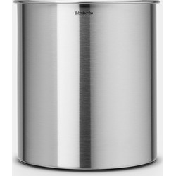 Waste Paper Bin, 7 litre - Matt Steel