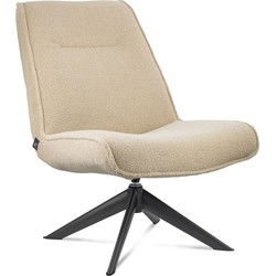 Relaxfauteuil - Draaifauteuil  - Draaistoel - Fauteuil - Beige - 67 x 80 x 95 cm