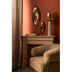 PTMD Wandpaneel Kellaine - 19x4x43 cm - Aluminium - Messing