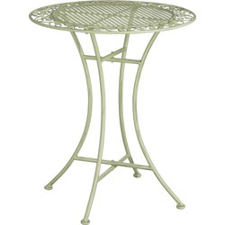 Mica Decorations Provence Bistrotafel voor Buiten - H70 x Ø60 cm - Lichtgroen