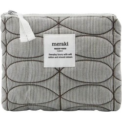 Meraki toilettas Mentha grijs 19x14cm