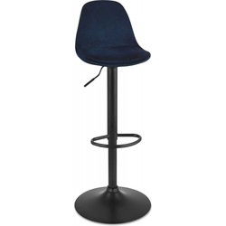 FINLEY verstelbare kruk 45x45x87-107 cm Blauw