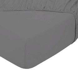 Nightsrest VP Dubbel Jersey Split Topper Hoeslaken - Antraciet Maat: 180x200/220 + 12cm