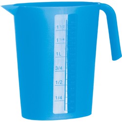 Juypal Schenkkan/waterkan - blauw - 1,75 liter - kunststof - L22 x H20 cm - Schenkkannen