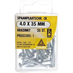 Spaanpl.schr. ck 4.0x35mm 25st