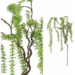 PTMD Leaves Plant Waterplant Kunsttak - 46 x 23 x 80 cm - Groen