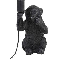 Light & Living - tafellamp - Monkey - zwart - kunststof - nachtkastlamp - E27 - 1851620