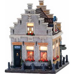 Dickensville Kerstdorp Friesland huis De Halve Zwaan 19 cm - Kerstdorpen