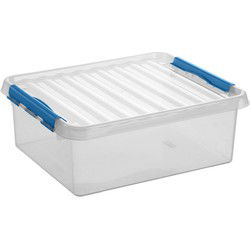 Sunware opbergbox - transparant - 25L - 50 x 40 x 18 cm - Opbergbox