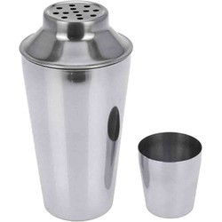 Excellent Houseware Cocktailshaker - zilver - RVS - 500 ml - cocktails maken - drank accessoires - Cocktailshakers