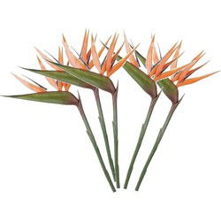 Emerald Kunstbloem Strelitzia tak - 5x - 90 cm - Paradijsvogelplant - Kunstbloemen