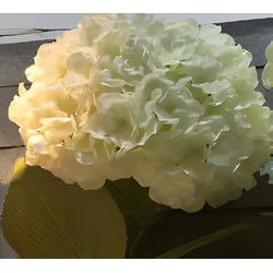 Kunst hortensia tak wit 92 cm