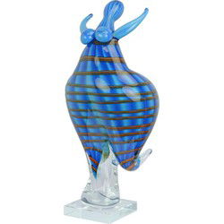 A MURANO STYLE GLASS FIGURINE OF A FEMALE DANCER