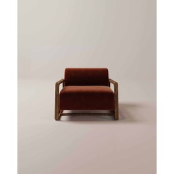 Lush Living Fauteuil Natura - Fauteuil - Design meubel - Stoel - Bruin - 73x97x50cm -