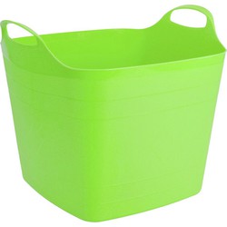 Flexibele kuip - 40L - kunststof - 42 x 42 cm - groen - emmer - wasmand - Wasmanden