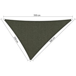 Shadow Comfort driehoek 2,5x3x3,5m Deep Grey