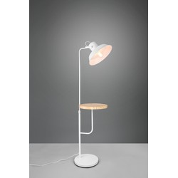 Moderne Vloerlamp  Butler - Metaal - Wit