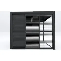 Louvreschuifwand 370 cm, tbv aluminium pergola met lamellen