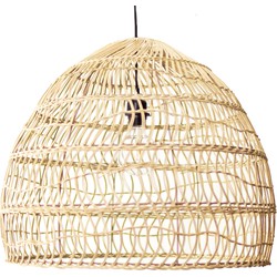 Groenovatie Rotan / Rieten Hanglamp, Handgemaakt, Gebleekt, ⌀60 cm