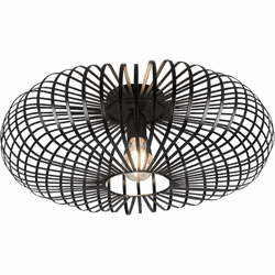 RL - Plafonnière  - Zwart - Vintage Joran - Zwarte plafondlampen - Woonkamer - Eetkamer