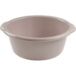 Plasticforte Afwasteiltje - 6 liter - taupe - rond - 34 x 14 cm - Afwasbak