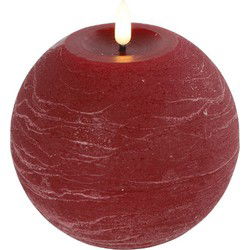 Ledkaars Lyon ro 12x12x12 cm rood