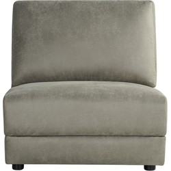 LABEL51 Bank Tivoli - Taupe - Micro Suede - 1,5-Zits Zonder Arm