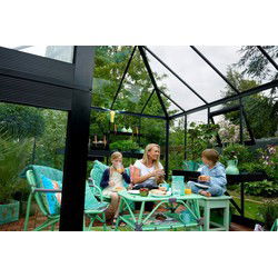 Tuinkamer Oase 8,8 antraciet, veiligheidsglas 3mm/1 Royal Well