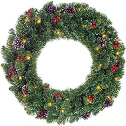 Trees Creston - Kerstkrans - 30 LED - diameter60 cm