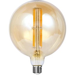 Hoyz Collection - Lichtbron LED [G150] Filament Bol Ø15 - Amberkleurig Glas