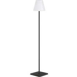 Kave Home - Amaray solar staande lamp voor buiten van zwart staal 120 cm