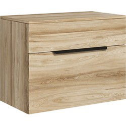 Badplaats Wastafelkast Cali 60 x 35 cm - Eiken - Onderkast met Bovenblad