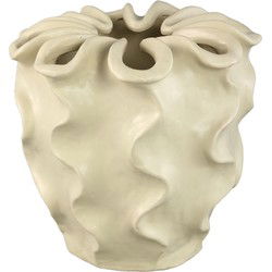PTMD Bloempot Rudie - 36x36x33 cm - Keramiek - Creme