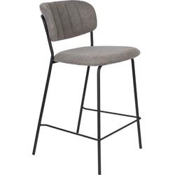 ANLI STYLE Counter Stool Jolien Black/Grey