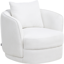 Beliani ANDALEN - Fauteuil-Wit-Polyester