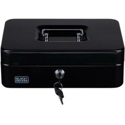 Black&Decker Geldkistje/kluisje - 2 sleutels - muntbakje - 25 x 18 cm - Geldkistjes