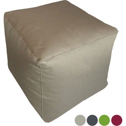 SVJ Poef Vierkant - 45 x 45 x 45 cm - Nylon - Taupe