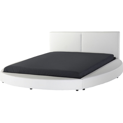 Beliani LAVAL - Waterbed-Wit-Kunstleer