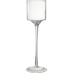 J-line - Windlicht Seni Glas Transparant Large - 16x16x55cm