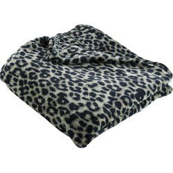 Heerlijk Zachte en Grote Fleece Plaid Luipaard print - 125x150 cm