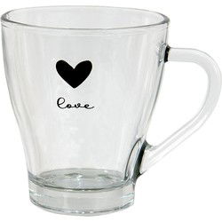 Clayre & Eef Theeglas Glas Hart