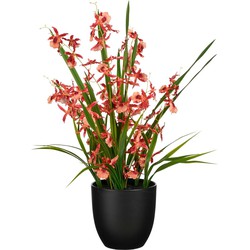 Mica Decorations Oncidium Kunstplant - 46x46x58 cm - Oranje