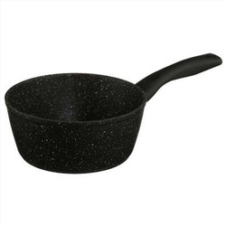 Steelpan/sauspan - Alle kookplaten geschikt - zwart - dia 18 cm - Steelpannen