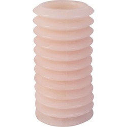 3x Present Time Pillar candle Layered Circles large soft pink